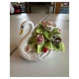 Vintage ceramic ENESCO swan marked Japan