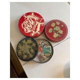 Vintage rose tins