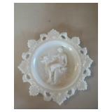 Vintage Westmoreland milk glass Cupid and psyche