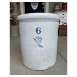 Antique 6 gallon blue ribbon brand produced by