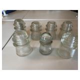 Antique glass insulators