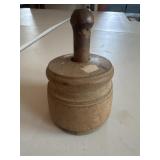 Antique butter mold with maple leaf