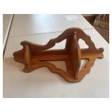 Vintage wooden corner shelf