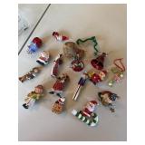 A lot of vintage Christmas ornaments and