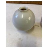 Vintage globe for lightning rod