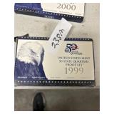 Coins: US Mint 50 State QuartersProof Set 1999