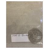 1909-O Barber half dollar