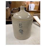 5 gallon crock, good condition.