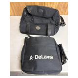 Harley-Davidson bag and DeLaval bag.