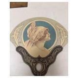 Antique advertising fan, LIMOID, hydrated lime