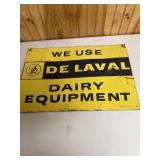 DeLaval metal sign