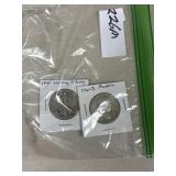 1941-1961-d coins 61-d Franklin, and 41 walking