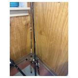 4 old fishing poles