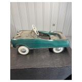 Green pedal car
