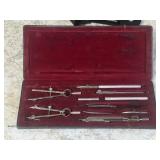 Antique Cased Draftsman Set, c.1900