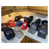 Collection of 18 Local Related Baseball Caps,