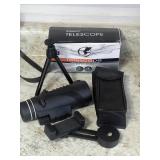 Small Telescope with Tripod, Like New In Box