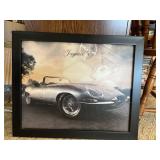Framed Jaguar E-Type Print