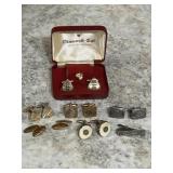 Collection of Men's Cufflinks and Tie Clips