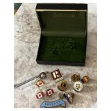 Lot of Misc. Lapel Pins, In Case