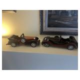 Pair of Wooden Cars by Heritage Mint Ltd.