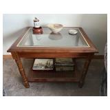 Glass Top End Table, Matching Lot 7 & 8
