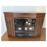 Technosonic Cabinet Stereo Phono Cassette & CD