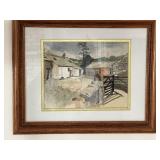 Framed Watercolour 'Cheney's Place' by Peter Ben