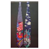 (2) Superman ties - 100% silk