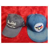 (2) Ball caps - Mackies, faded Blue Jays