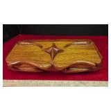 Hand carved wooden box
