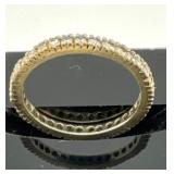14K Yellow Gold Diamond Eternity Band