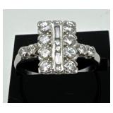 Platinum Diamond Ring, Total Weight 4.7g