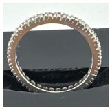14k White Gold Diamond Ring, Size 3.73