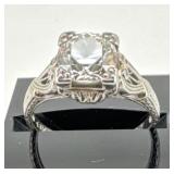 18k White Gold Ring with 1.25 Ct Diamond