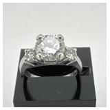 Platinum Ring with 2.07 Ct Diamond, Size 5.25