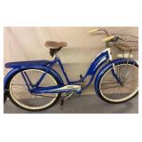 Rollfast Blue Cruiser Bicycle with Accessories