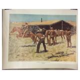Frederic Remington Pony Express Print, 24×18