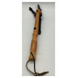 Wood and Metal Hand Trap Skeet Thrower
