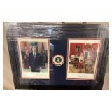 Framed Photo Signed by Nancy & Ronald Reagan