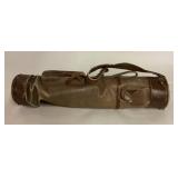 Vintage Leather Golf Bag, 29 Inches High