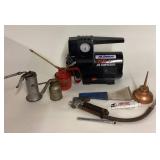 ACDelco Air Compressor and Oil Cans Lot