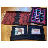 Handwoven Zapotec Rug, Quilt Top & Jade and Jane W