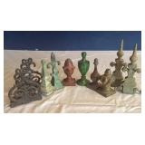 Vintage Cast Metal Paperweights & Cast Iron Booken
