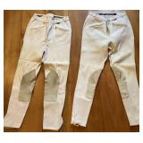 Euro-Star Equestrian Breeches Beige Ribbed Fabric