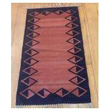 Mexican Zapotec Wool Rug 64 x 31.5 ins.