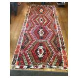Vintage Turkish Kilim Rug 142 ins. x 60 ins.