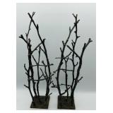 Mid-Century Handcrafted Brutalist Bronzed Metal Tr