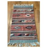 Hand-Woven Turkish Kilim Runner Rug 64 - 29 ins.