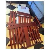 Convertible Wood Crib in Cherry Finish with Mattre